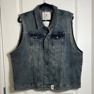 Ripton Denim Vest Unisex Hot Rod XXL